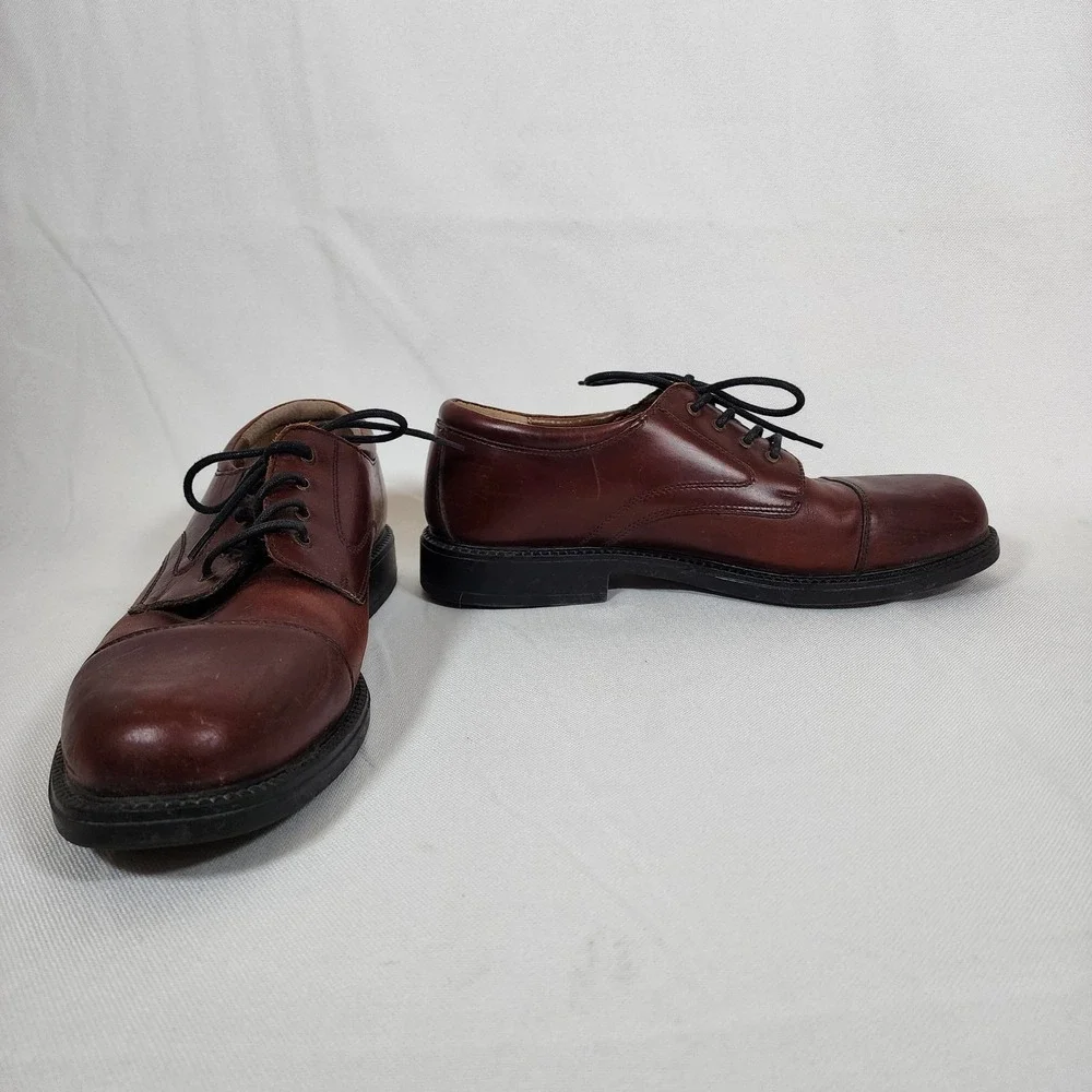 Cherokee Brand Brown Classic Leather Oxford Style Lace Up Shoes Mens US Size 11